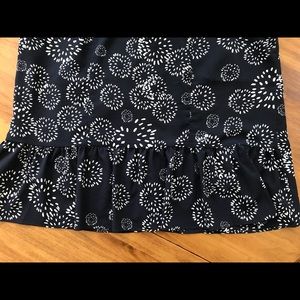 Cabi navy and white blouse